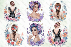 Beautiful Girl With Flowers Sublimation Product Image 2