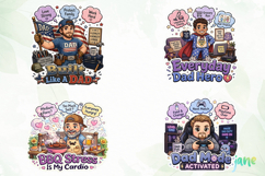 Funny Dad Sticker PNG Product Image 1