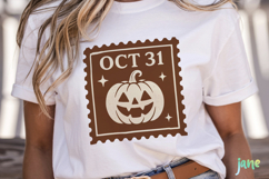 Halloween Postage Stamp SVG Product Image 2