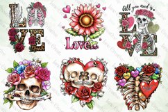 Skeleton Valentine Bundle Sublimation Product Image 3