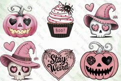 Cute Pink Halloween Sublimation Clipart Product Image 2