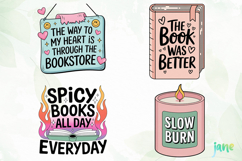 Girly Bookish PNG Product Image 1