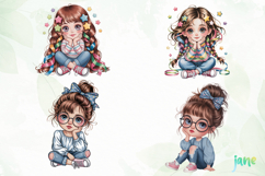 Cute Little Girl Sublimation Product Image 1