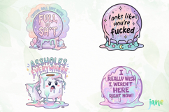 Aesthetic Meltdown Clipart PNG Product Image 1
