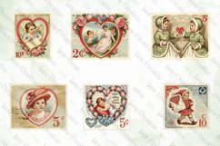 Victorian Valentine Postage Stamps Product Image 4