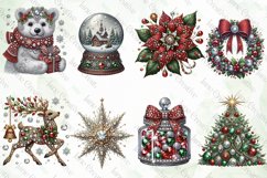 Faux Rhinestones Christmas Sublimation Product Image 2