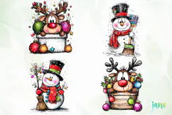 Christmas Characters Clipart Product Image 1