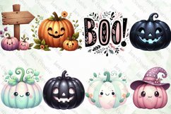 Pink Halloween Clipart Sublimation Product Image 2