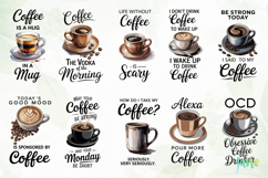 Beer And Coffee Themed Kitchen Towel PNG Product Image 3