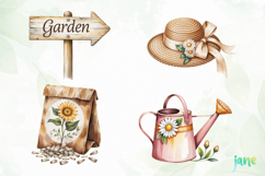 Garden Watercolor Clipart Product Image 1