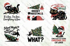 Black Cats Quotes Sublimation Clipart Product Image 5