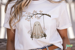 Vintage Fall Ghost Sublimation Product Image 2