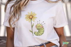 Cute Worm Watercolor Clipart Product Image 5