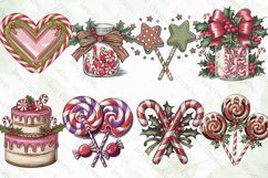 Christmas Candy Sublimation Clipart Product Image 2