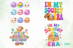Just A Girl Who Loves Squishies Clipart Product Image 1