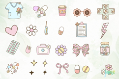 Flower Nurse Life Svg Clipart Product Image 7
