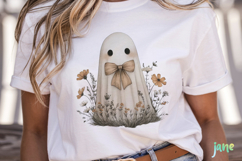 Vintage Fall Ghost Sublimation Product Image 2