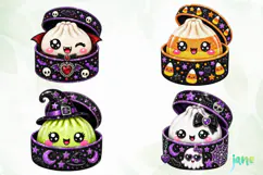 Halloween Glitter Dumplings Clipart Product Image 1