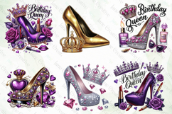 Glitter Birthday Queen Sublimation Product Image 2