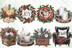 Cozy Christmas Charm Sublimation Clipart Product Image 2