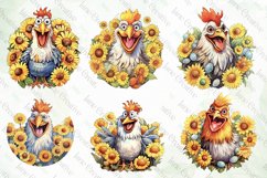Chicken and Sunflowers Sublimation Product Image 2