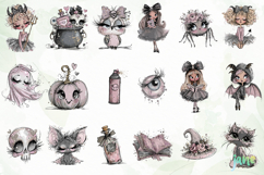 Whimsical Halloween Clipart Sublimation Product Image 6