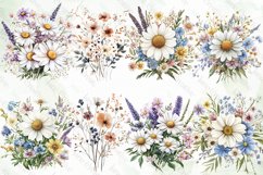 Spring Wildflower Clipart Sublimation Product Image 2