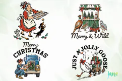 Vintage Christmas Clipart Product Image 1