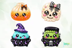 Halloween Glitter Dumplings Clipart Product Image 1