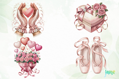 Coquette Valentine PNG Clipart Product Image 1