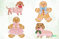 Preppy Christmas Clipart Product Image 1