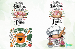Kitchen Quotes Clipart Sublimation Product Image 1