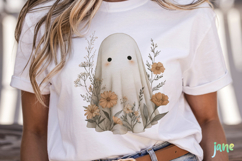 Vintage Fall Ghost Sublimation Product Image 2