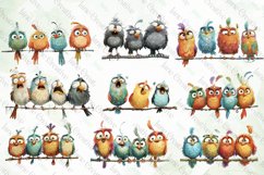 Quirky Bird Sublimation Clipart Product Image 2