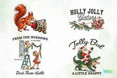 Vintage Christmas Clipart Product Image 1