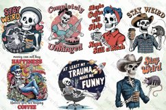 Retro Sarcastic Skeleton Sublimation Product Image 2
