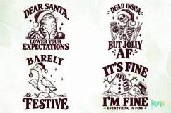 Funny Christmas Humor Clipart Product Image 1