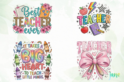 Boho Teacher Hand Drawn Png Clipart Product Image 1