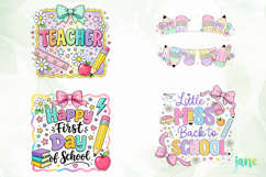 Back To School Sublimation Png Clipart Product Image 1