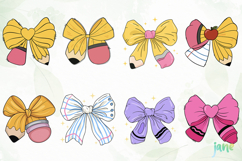 Teacher Coquette Bows SVG PNG Bundle Product Image 6