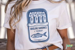 Retro Sardines SVG PNG Sublimation Product Image 2
