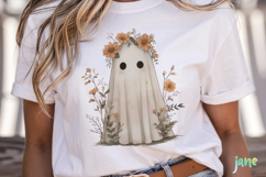Vintage Fall Ghost Sublimation Product Image 2