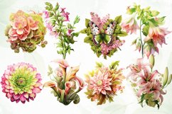 Pink Plants for Fall Sublimation Clipart Product Image 2