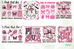 Pink Ghost Breast Cancer Awareness Png Product Image 4