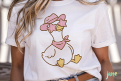 Cute Cowgirl Goose Svg Product Image 2