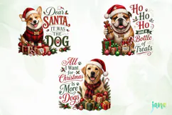 Christmas Dogs PNG Clipart Product Image 1