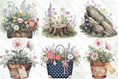 Spring Flower Garden Sublimation Clipart Product Image 2