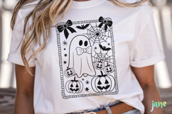 Halloween Coquette Frame SVG PNG Product Image 2