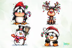 Christmas Characters Clipart Product Image 1