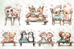 Valentine Animals Sublimation Clipart Product Image 2